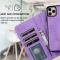 A-One Brand - iPhone 14 Pro Plnboksfodral 2-in-1 Detachable - Lila