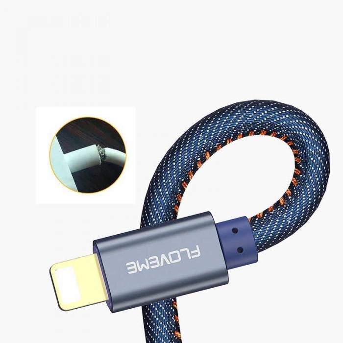 UTGATT4 - Floveme Jeans USB Lightning Kabel - 2M