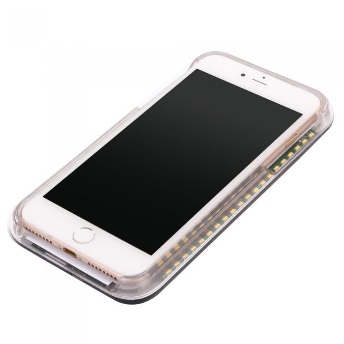 UTGATT4 - Selfie Illuminated LED Skal till iPhone 8 Plus - Vit