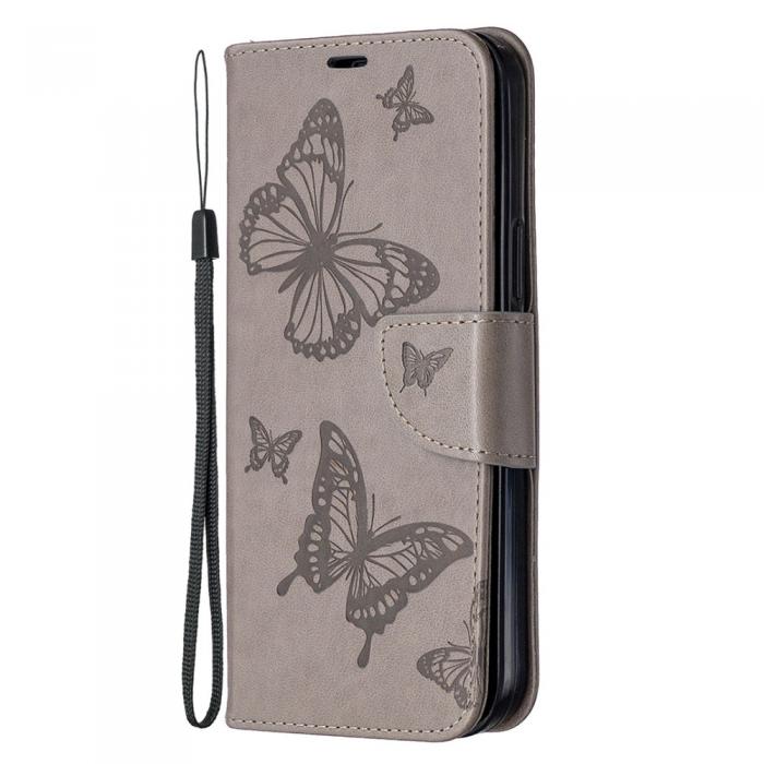 OEM - Imprint Butterfly Plnboksfodral iPhone 12 Pro Max - Gr