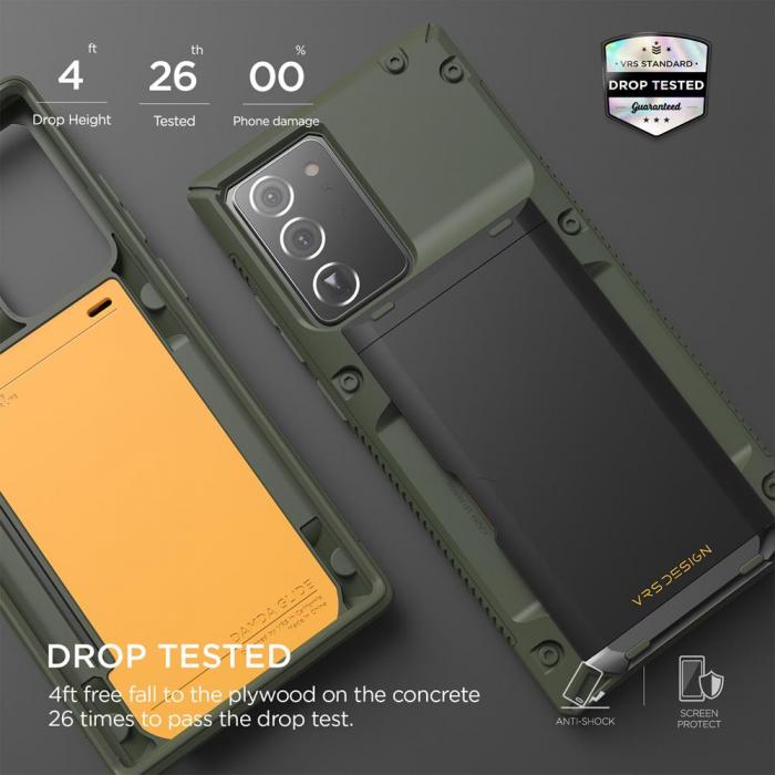 UTGATT4 - VRS DESIGN | Damda Glide Pro Skal Galaxy Note 20 Ultra - Grn