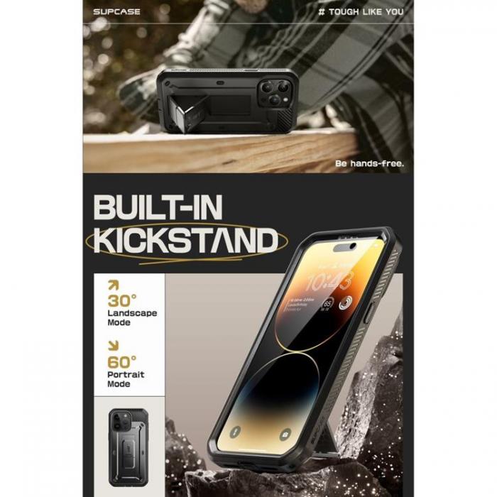 SupCase - Supcase iPhone 15 Pro Max Mobilskal Unicorn Bettle Pro - Svart