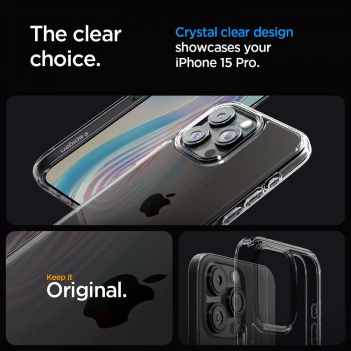 Spigen - Spigen iPhone 15 Pro Mobilskal Ultra Hybrid - Space Crystal