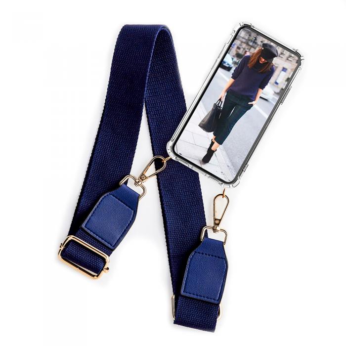 UTGATT1 - Boom iPhone 13 Mini skal med mobilhalsband- Belt Blue