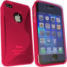 A-One Brand - Wave FlexiCase Skal till iPhone 4S/4 (ROSA)