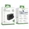Acefast - Acefast UK Vggladdare 2x USB Typ-C 50W - Svart