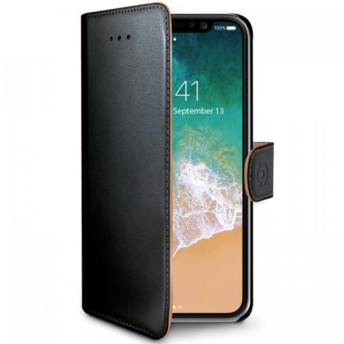 UTGATT4 - Celly Wallet Case iPhone X - Svart/Beige
