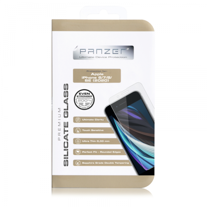 UTGATT1 - Panzer - Silicate Glass iPhone 6S/7/8/SE (2020)