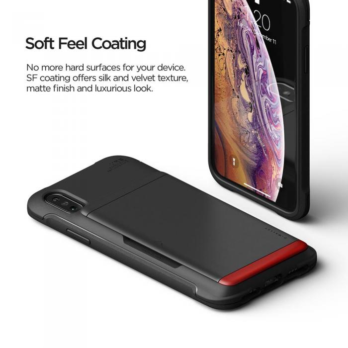 UTGATT4 - VRS DESIGN | Damda Glide Shield Skal iPhone X|Xs - Svart