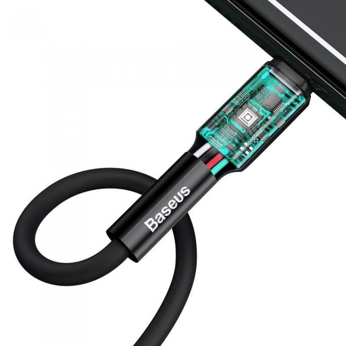 UTGATT5 - Baseus USB lightning Kabel 2,4 A 1 m 480 Mbps Svart