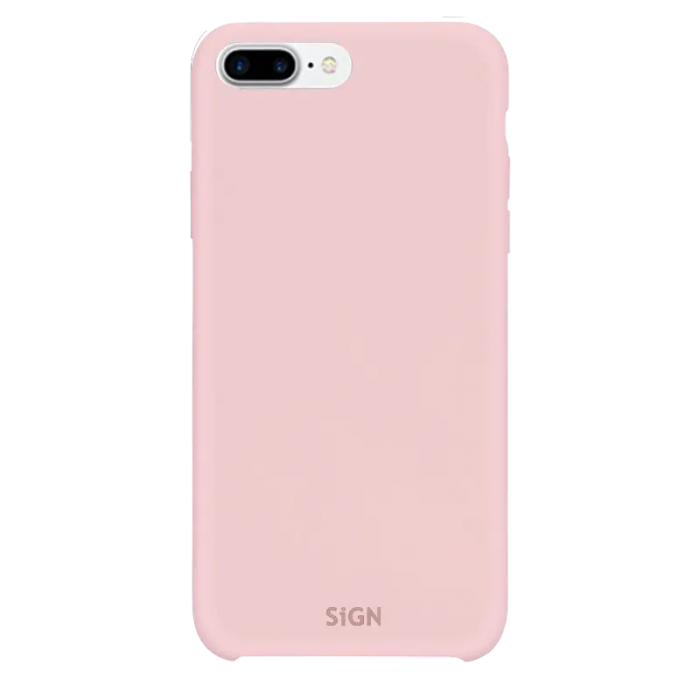 SiGN - SiGN iPhone 7/8 Plus Skal Liquid Silicone - Rosa