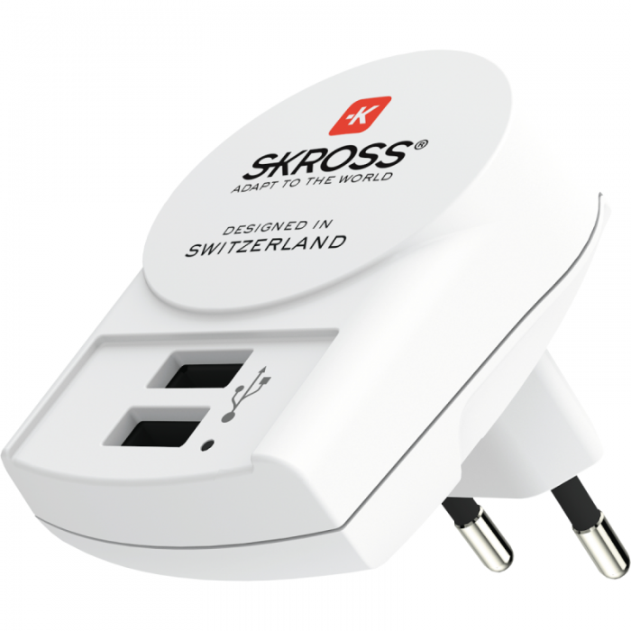 UTGATT1 - SKross Euro USB - 2xUSB Type A Laddare