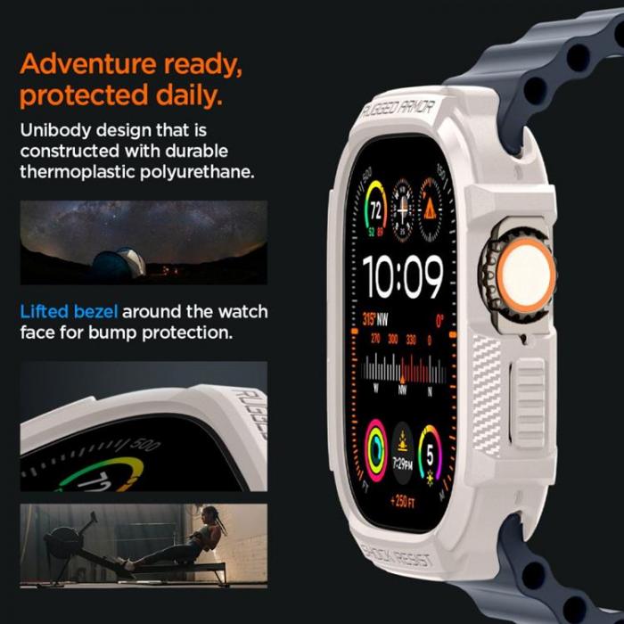 Spigen - Spigen Apple Watch Ultra (49mm) Skal Rugged Armor - Dune Beige