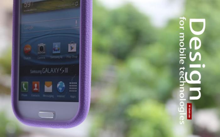 UTGATT4 - Seepoo Silikonskal till Samsung Galaxy S3 i9300 + Skrmskydd (Lila)