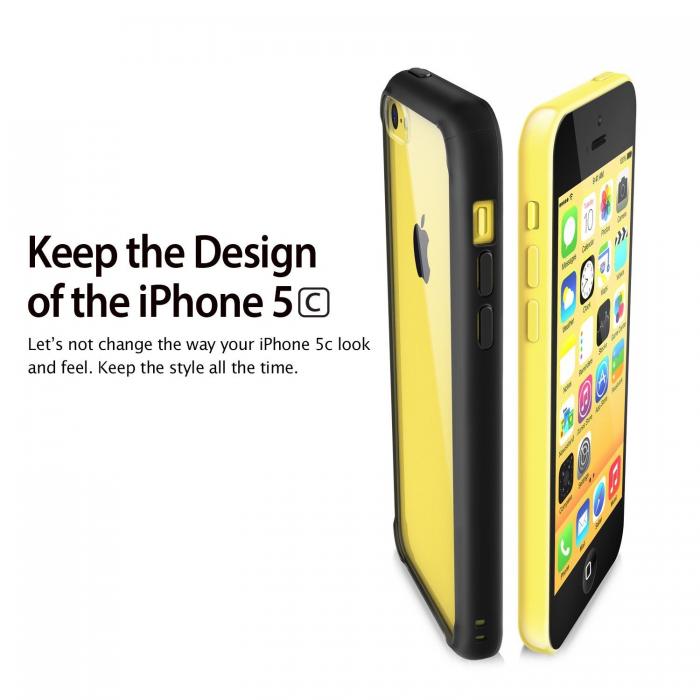 Rearth - RINGKE Fusion skal till Apple iPhone 5C (Svart)