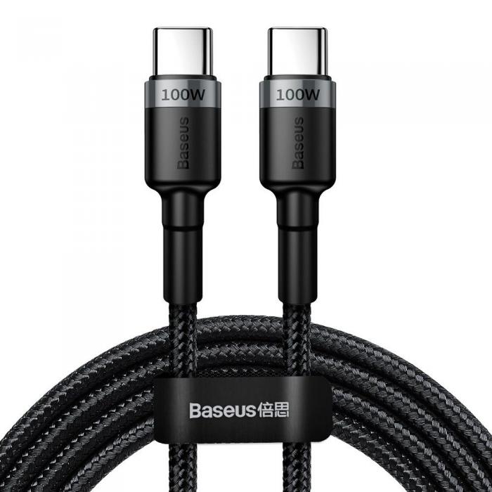 UTGATT4 - BASEUS Pd100W/Qc3.0 USB-C kabel 200cm Gr/Svart