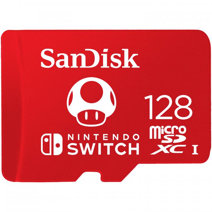 UTGATT1 - SANDISK Minneskort MicroSDXC fr Nintendo Switch 128GB UHS-I,100/90