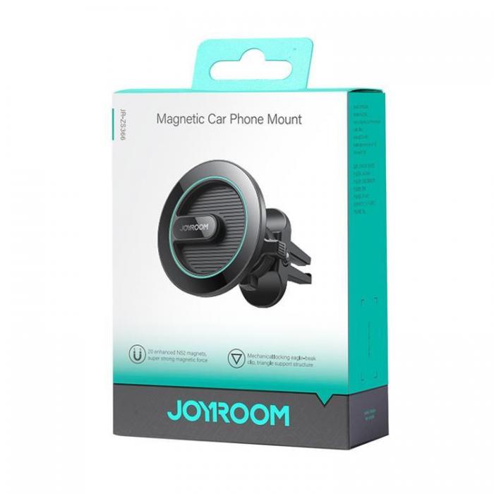 Joyroom - Joyroom Magnetisk Bilhllare Fr luftventil (JR-ZS366) - Svart
