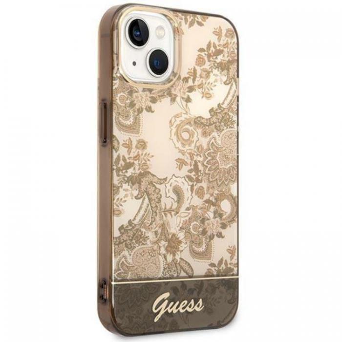 Guess - GUESS iPhone 14 Skal Porcelain Collection - Ocher