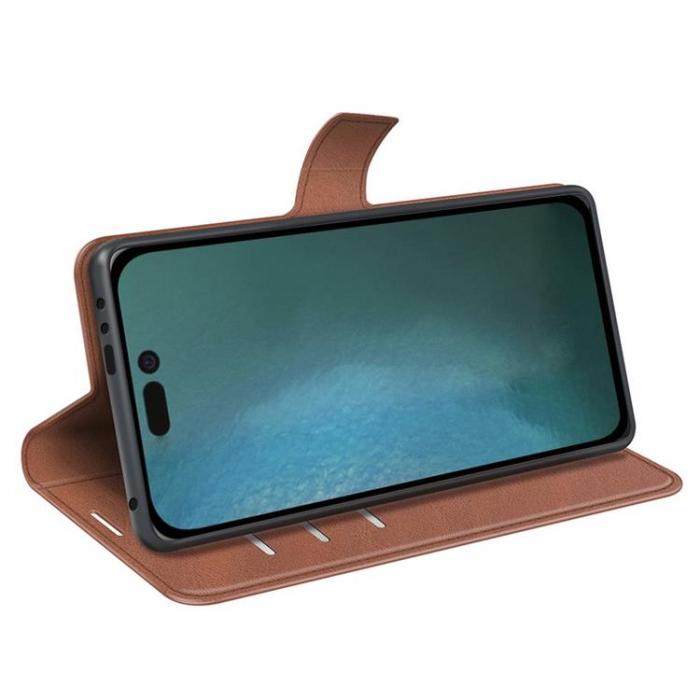 A-One Brand - Flip Folio iPhone 14 Pro Max Plnboksfodral - Brun