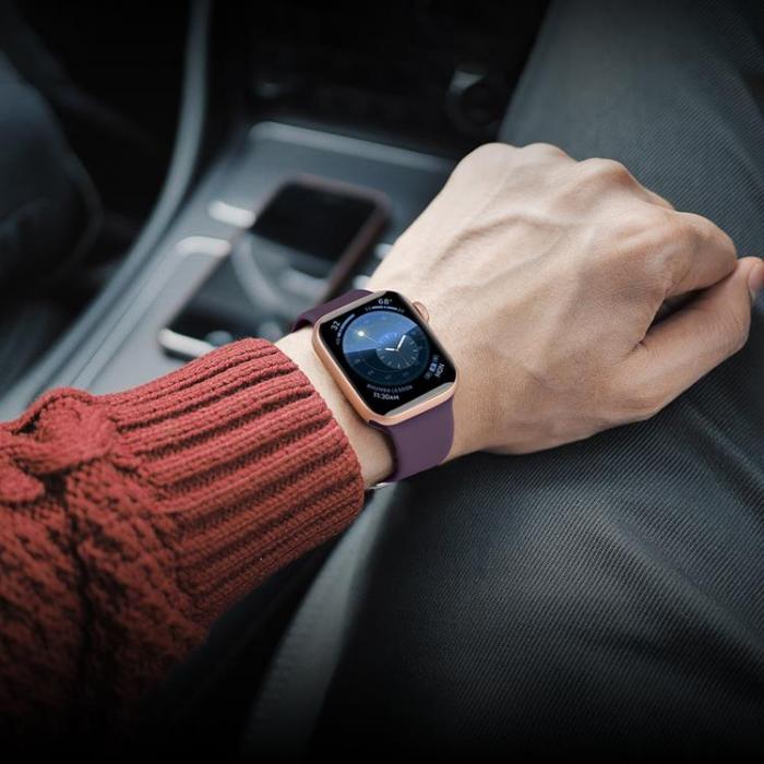 A-One Brand - Apple Watch 2/3/4/5/6/7/8/SE (49/45/44/42mm) Ultra Armband Silicone - Gul