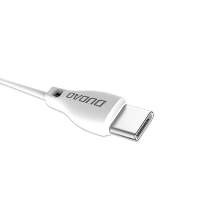 Dudao - Dudao USB-A till USB-C Kabel 1m - Vit