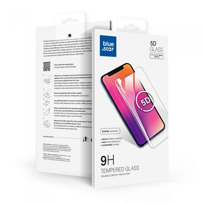 UTGATT1 - Blue Star iPhone 14 Pro Skrmskydd i Hrdat Glas Full Glue