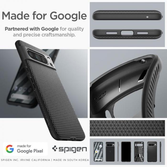Spigen - Spigen Google Pixel 8 Pro Mobilskal Liquid Air - Matte Svart