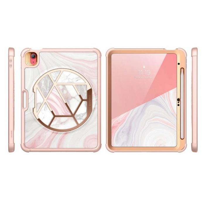 SupCase - SupCase Cosmo iPad 10.9 (2022) Skal - Marble Rosa