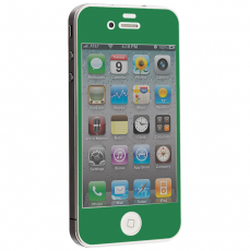 A-One Brand - Colored Härdat Glas Skärmskydd till Apple iPhone 4 / 4S - Mörk Grön