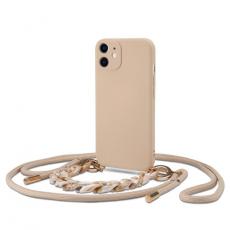 Tech-Protect - iPhone 11 Halsbandsskal Icon Rope - Beige