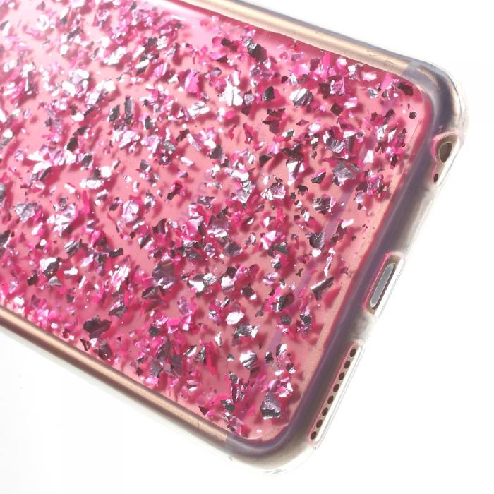 UTGATT5 - Glitter Sequins Skal till Apple iPhone 6(S) Plus - Magenta