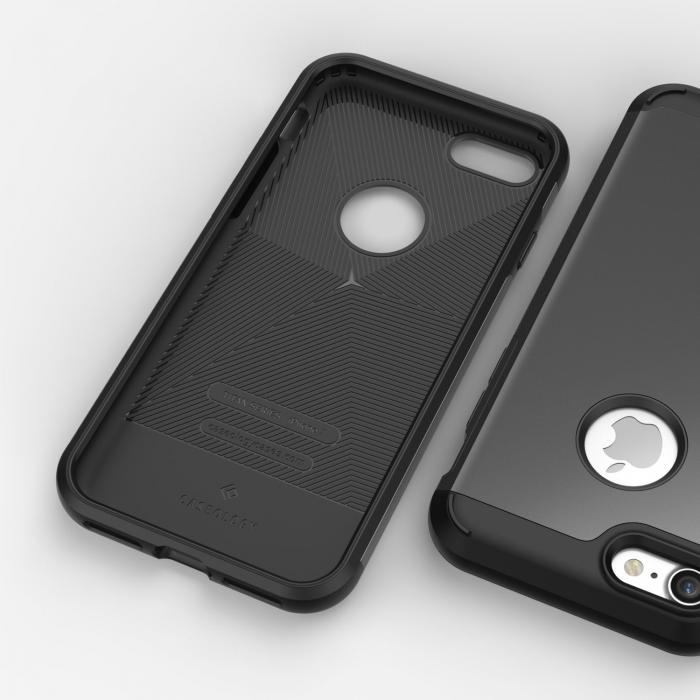 UTGATT5 - Caseology Titan Skal till Apple iPhone 7/8/SE 2020 - Svart