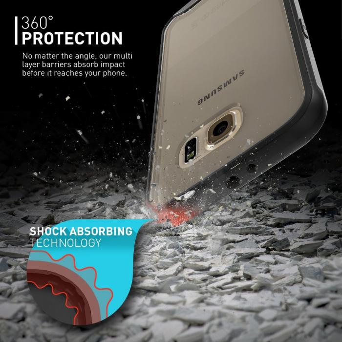 UTGATT5 - Caseology Waterfall Series BaksideSkal till Samsung Galaxy S6 - Svart