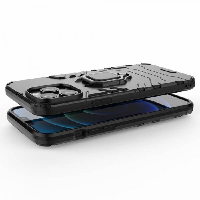 A-One Brand - Ring Holder mobilskal till iPhone 13 Pro Max - Svart