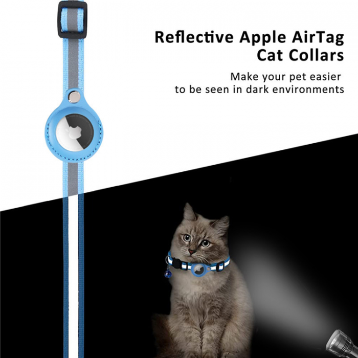 A-One Brand - Airtag Skal Cat Collar med Breakaway Bell - Orange