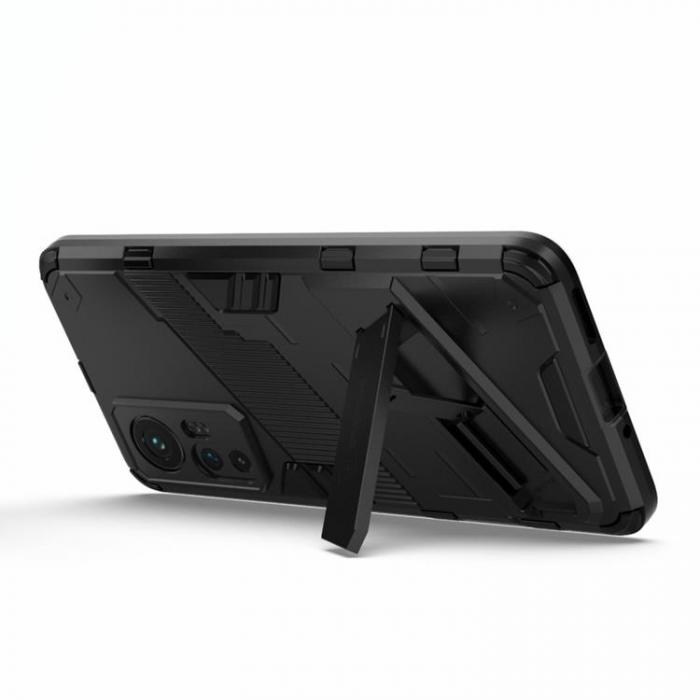 A-One Brand - Kickstand Anti-Fall Skal Xiaomi 12 Pro - Svart
