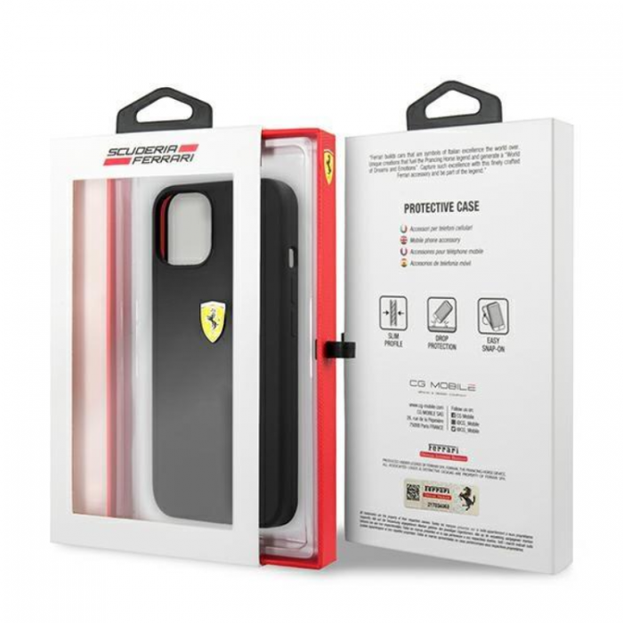 Ferrari - Ferrari iPhone 13 Mini Skal Silicone - Svart