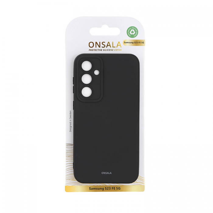 Onsala - Onsala Galaxy S23 FE Mobilskal Silikonknsla - Svart