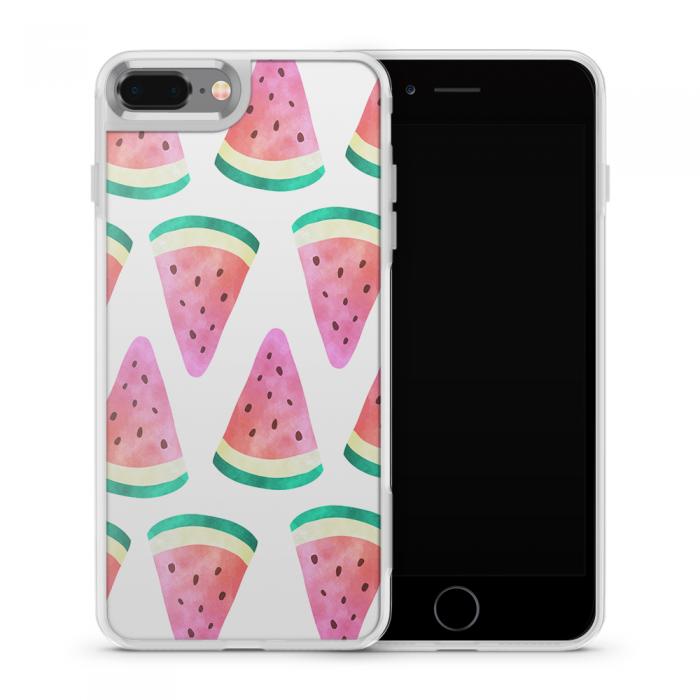 UTGATT5 - Fashion mobilskal till Apple iPhone 8 Plus - Vattenmelon