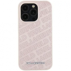 KARL LAGERFELD - Karl lagerfeld iPhone 15 Plus Mobilskal Quilted Pattern - Rosa