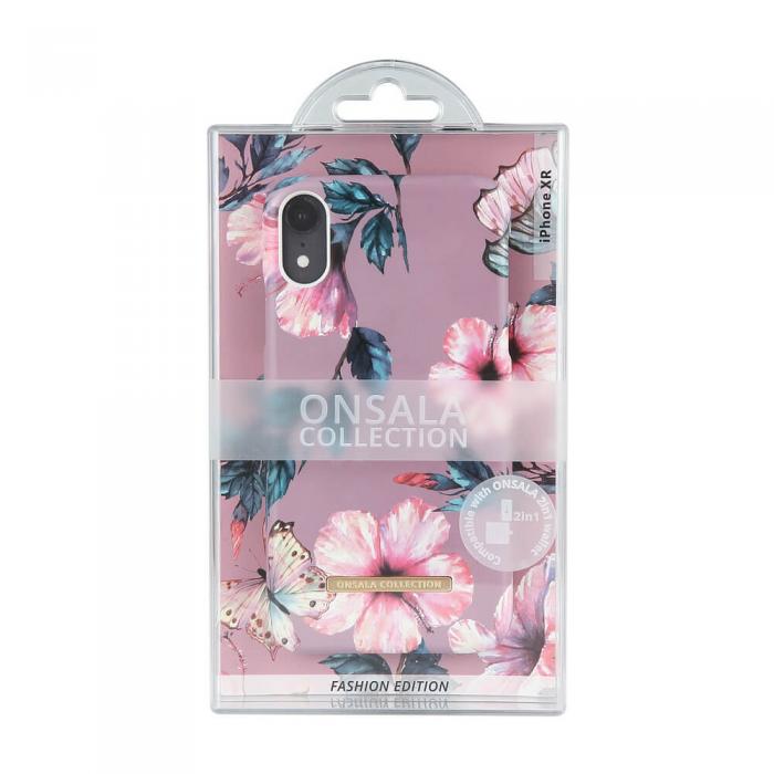 UTGATT1 - Onsala Collection mobilskal till iPhone XR - Shine Dusty Pink viol