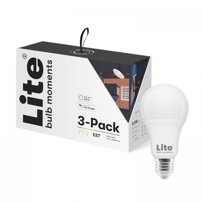 UTGATT1 - Lite bulb moments (RGB) E27 lampa - 3-Pack