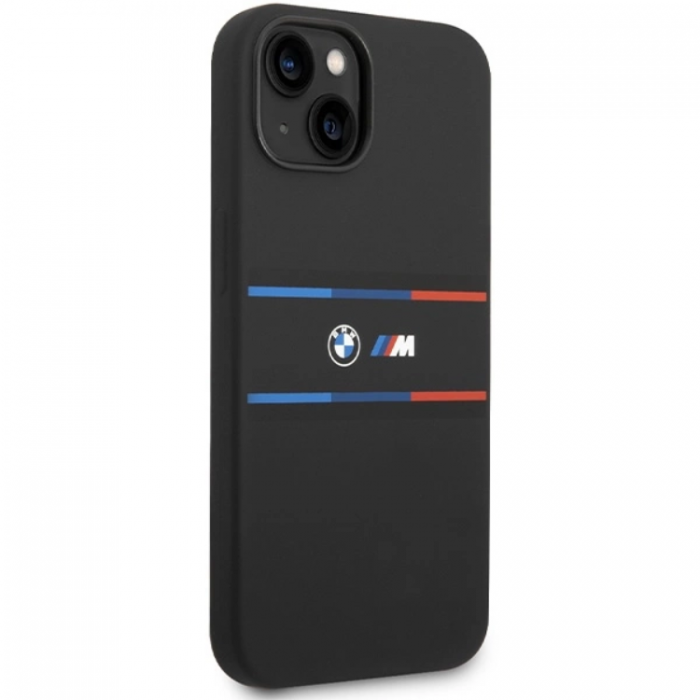 BMW - BMW iPhone 15/14/13 Mobilskal M Silikon Tricolor Lines