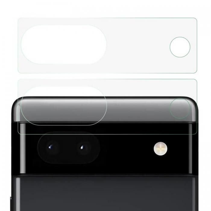 A-One Brand - [2-Pack] Google Pixel 7 Pro Kameralinsskydd i Hrdat glas Arc Edge - Clear