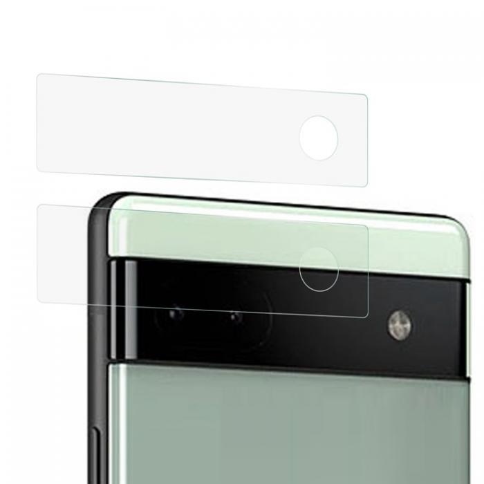 A-One Brand - [2-Pack] Google Pixel 6a Hrdat glas Kameralinsskydd - Clear