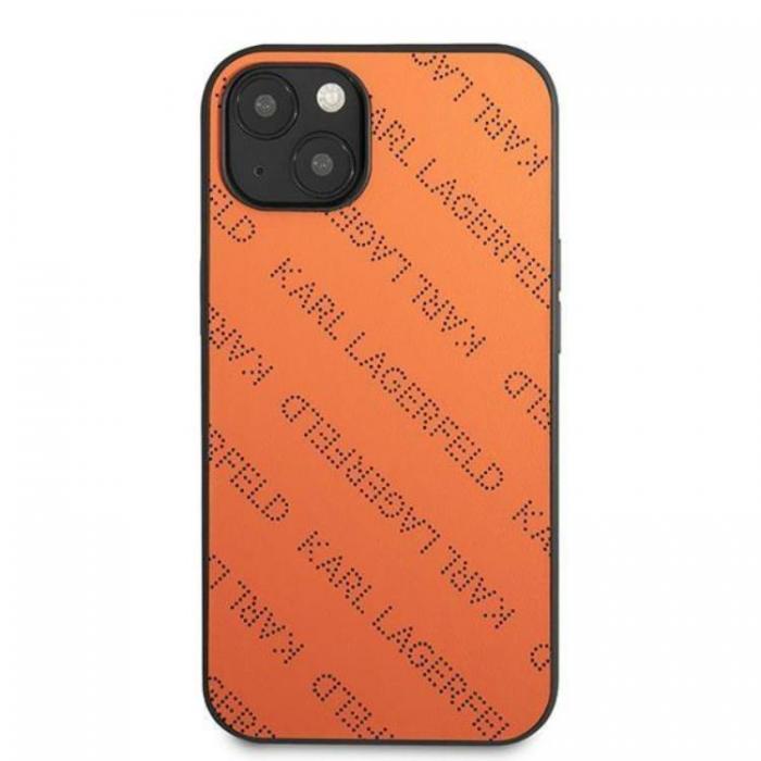 KARL LAGERFELD - Karl Lagerfeld iPhone 13 mini Skal Perforated Allover - Orange