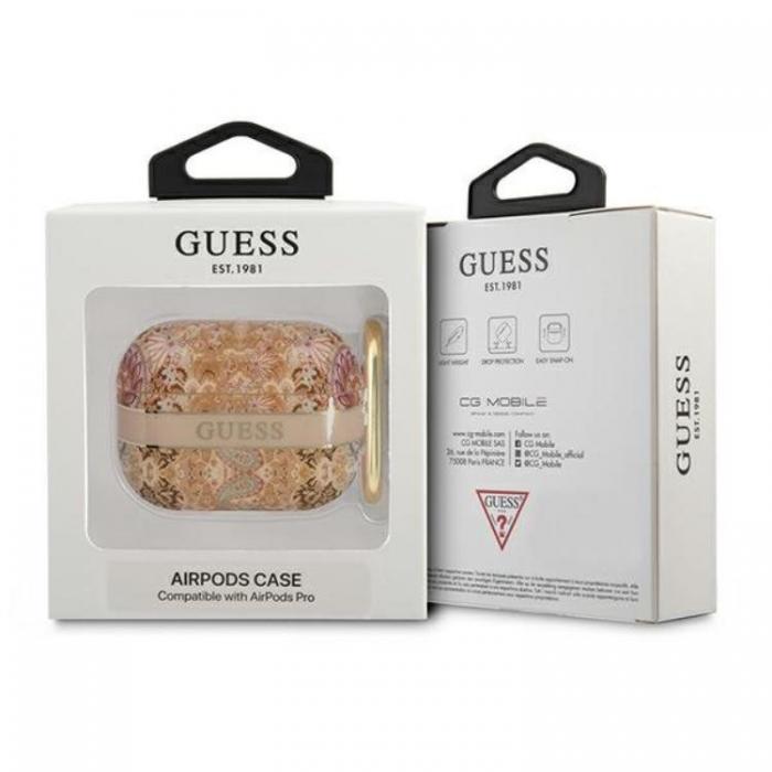 Guess - Guess AirPods Pro Skal Paisley Strap Collection - Guld