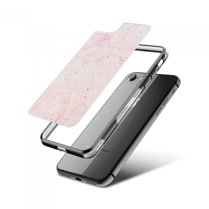 UTGATT5 - Fashion mobilskal till Apple iPhone 8 - Pink Marble