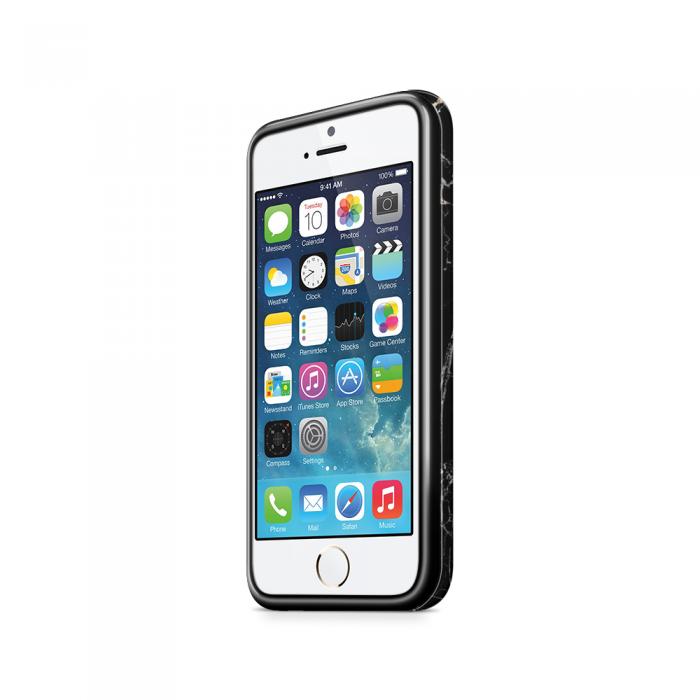 UTGATT5 - Tough mobilSkal till Apple iPhone SE/5S/5 - Marble - Svart